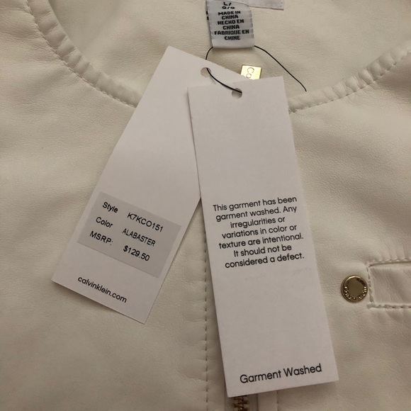 White Calvin Klein Jacket - Picture 8 of 8